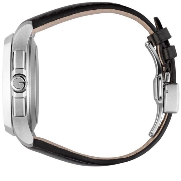 Gucci Men's Automatic Chrono Black Leather Watch - Picture 2 of 4